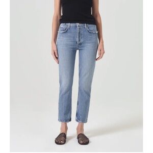 Agolde Riley Crop Jeans in Quiver